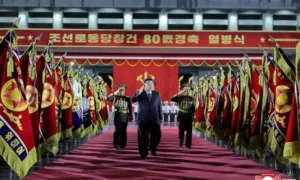 North Korea Holds Military Parade, Shows Off New Intercontinental Missile