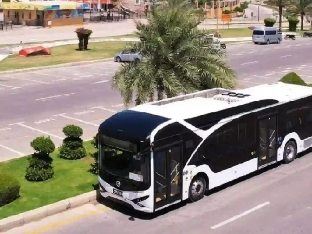 New EV Bus Route from Gulshan-e-Maymar Opens in Karachi