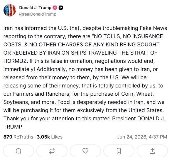 No Funds Released to Iran, Says Trump Amid Rising Speculation